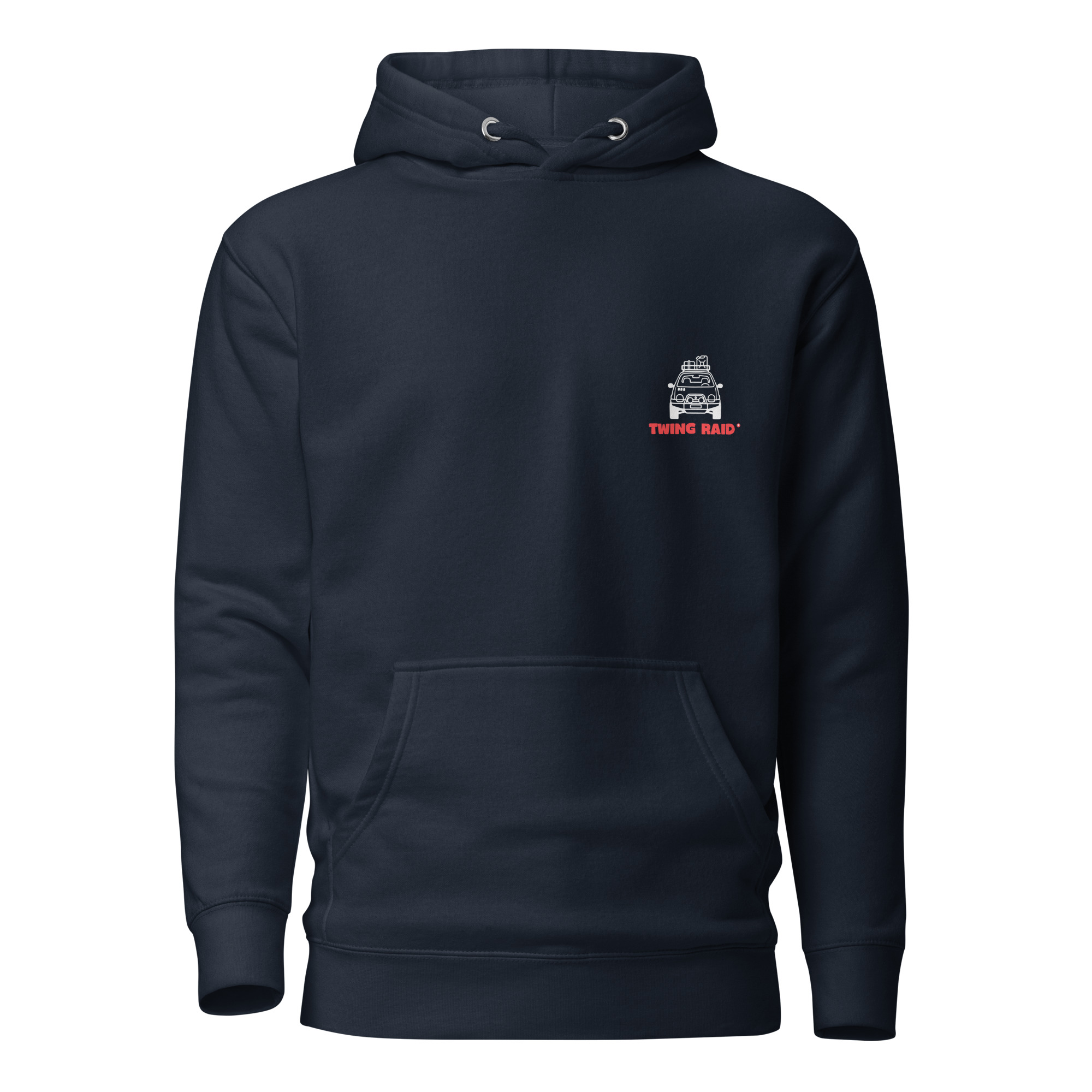 HOODIE ADVENTURE – DARK BLUE & RED – Image 2