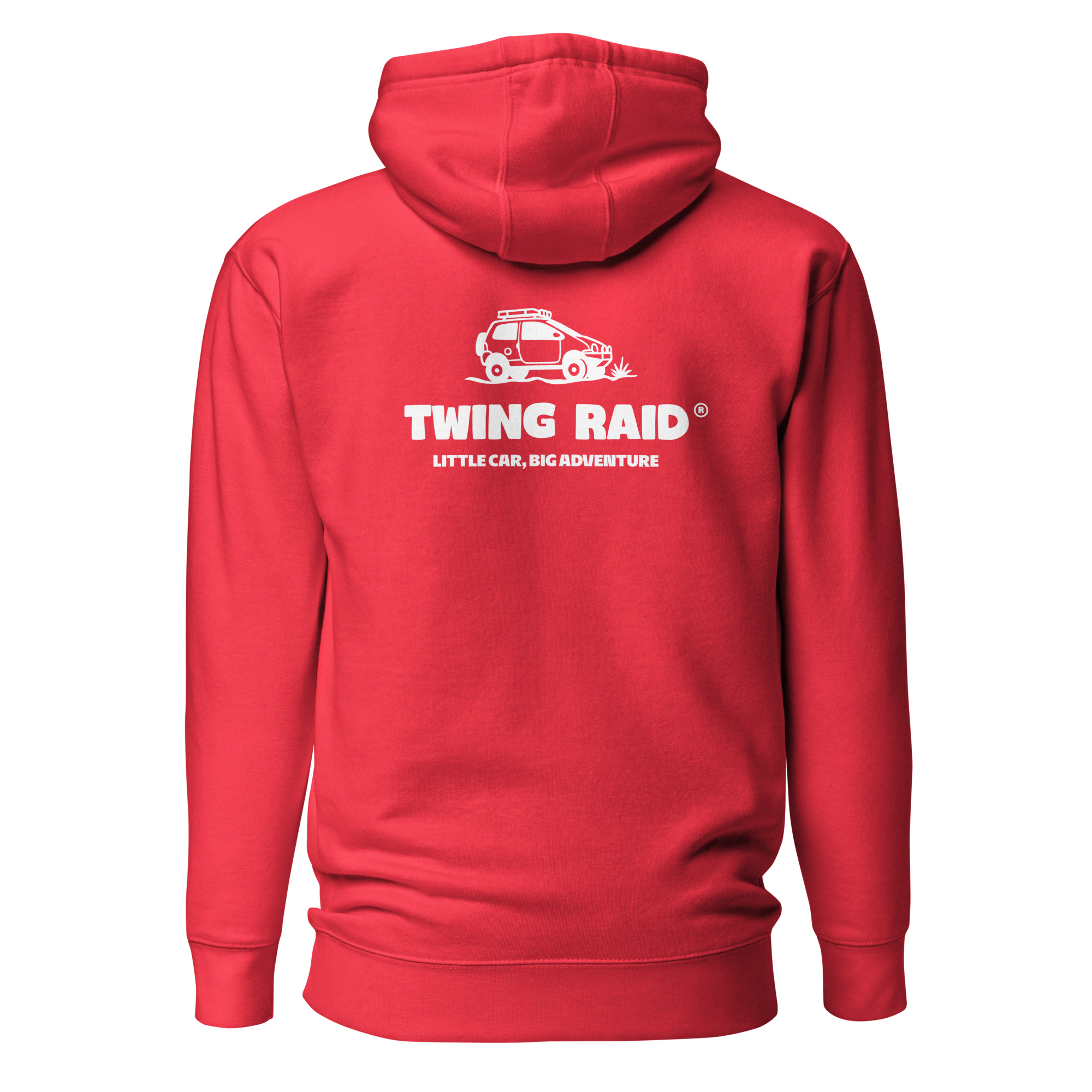 HOODIE ADVENTURE - RED & WHITE