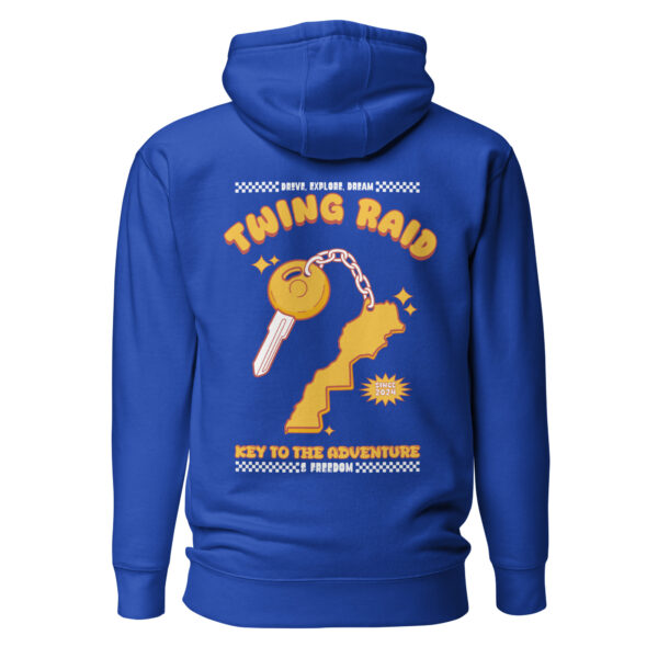 HOODIE KEY TO ADVENTURE - BLUE